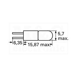 Slika za SIJALICA BI-PIN 28V   24mA 0,7W   