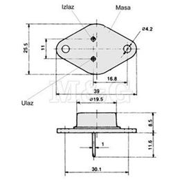 Slika za STABILIZATOR NAPONA 7815K 1,5A +15V