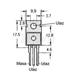 Slika za STABILIZATOR NAPONA 7924 1A -24V