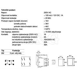 Picture of TASTER UNI 2UIU CRNI