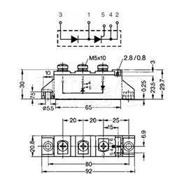 Picture of MODUL DIODA TIRISTOR MCD26-12IO1B