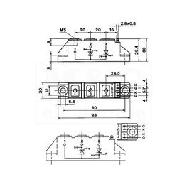 Picture of TIRISTORSKI MODUL SKKT 106/16E