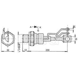 Slika za TIRISTOR ST230S12M  230A 1200V