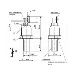 Slika za TIRISTOR T 112  10A 1000V