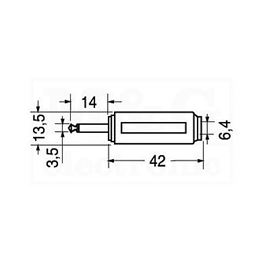 Slika za UTIKAČ 3,5 MONO / UTIČNICA 6,3 STEREO