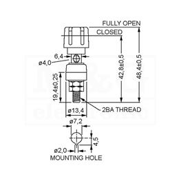 Picture of UTIČNICA BANANA 4MM 30A PLAVA