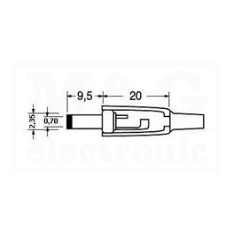 Slika za DC UTIKAČ 0,7 X 2,4 X 9,5