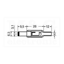 Slika za DC UTIKAČ 3,1 X 6,3 X 9,5