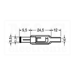 Slika za DC UTIKAČ 3,3 X 5,5 X 9,5