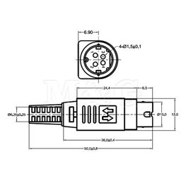 Slika za DC UTIKAČ POWER KPPX-4P