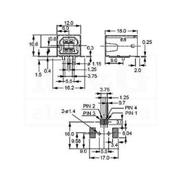 Picture of USB UTIČNICA PRINT TIP B SMD