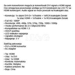 Slika za KONVERTOR DVI - HDMI