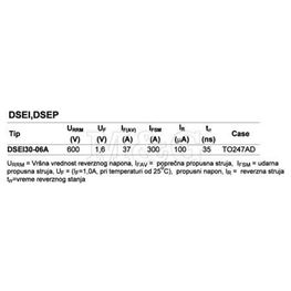 Picture of DIODA DSEI 30-06A