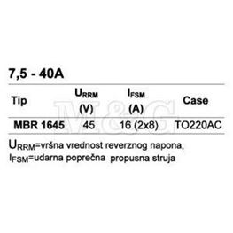 Slika za DIODA MBR 1645