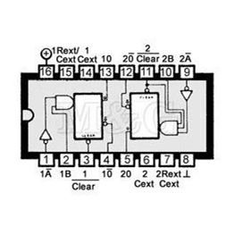 Picture of IC TTL-H.S.CMOS 74HCT123 Smd