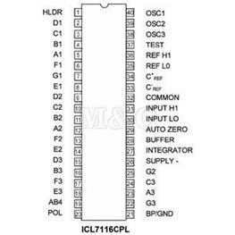 Slika za INTEGRISANO KOLO ICL 7116 CPL