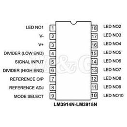 Slika za INTEGRISANO KOLO LM 3915 N