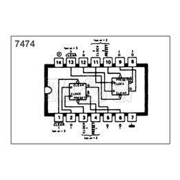 Picture of IC TTL ADVANCED H.S.CMOS 74AC74 Smd