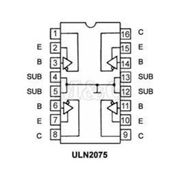 Slika za INTEGRISANO KOLO ULN 2075 B