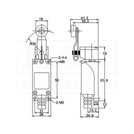 Slika za GRANIČNI PREKIDAČ XZ-8/104  TZ-8104  ME/8104