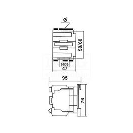 Slika za KONTAKTOR LC1 D0910 M7 220V 9A