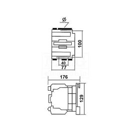 Slika za KONTAKTOR LC1 D5011 M7 220V 50A