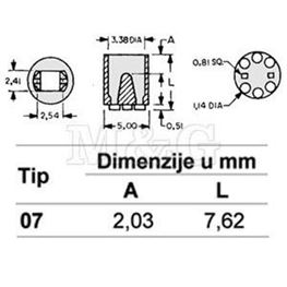 Slika za ODSTOJNIK LE DIODE 307