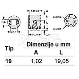 Slika za ODSTOJNIK LE DIODE 319