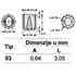 Slika za ODSTOJNIK LE DIODE 503