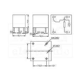 Picture of RELEJ HJR-3FF-06VDC-S-Z 1XU 10A 6V