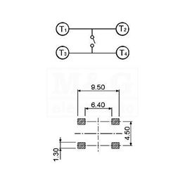 Slika za TASTER SMD 619N-F 15,5 mm