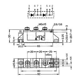 Picture of TIRISTORSKI MODUL MCC95-16IO1B