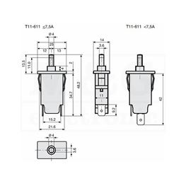 Slika za OSIGURAČ RESET T11-611 10A