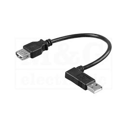 Slika za KABL USB A MUŠKI 90° - USB A ŽENSKI