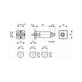 Slika za OSIGURAČ RESET T9-611P 15A