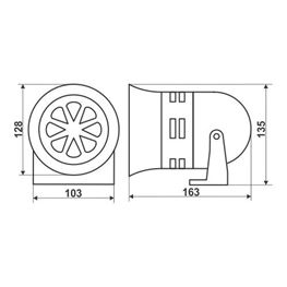 Slika za PIEZO SIRENA  MS290L 220V AC 50Hz