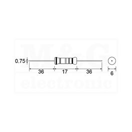 Slika za OTPORNIK METALOSLOJNI 5W 5% 220R