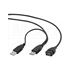 Slika za KABL USB A MUŠKI 2X - USB A ŽENSKI