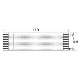 Slika za KABL FLET FLEKSIBILNI FFC 05P20-110T1