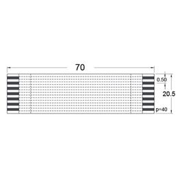 Slika za KABL FLET FLEKSIBILNI FFC 05P40-70T1