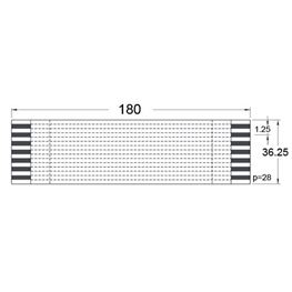 Slika za KABL FLET FLEKSIBILNI FFC 12P28-180T1