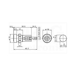 Slika za KUCIŠTE OSIGURAČA 5X20 PANEL PTF70