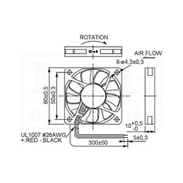 Slika za VENTILATOR DC 12V 60X60X10 SUNON Vapo