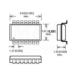 Picture of IC TTL ADVANCED H.S.CMOS 74AC00 Smd