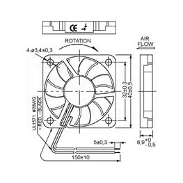 Slika za VENTILATOR DC 5V 40X40X6