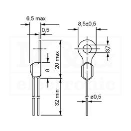 Slika za OTPORNIK PTC SONDA 30V 60° 100R