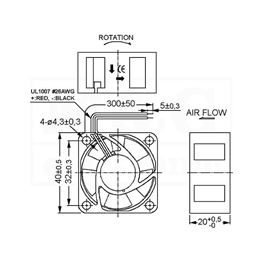 Slika za VENTILATOR DC 24V 40x40x20 SUNON Sleeve