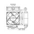 Picture of VENTILATOR DC 24V 80x80x25 SUNON Sleeve