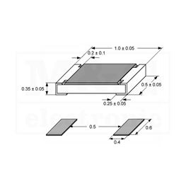 Slika za OTPORNIK SMD 0402 0,06W 150K