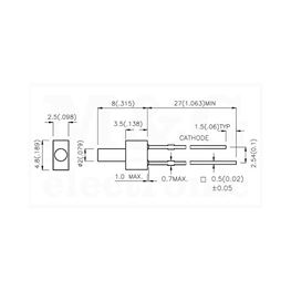 Slika za LE DIODA BLINK 2MM CRVENA